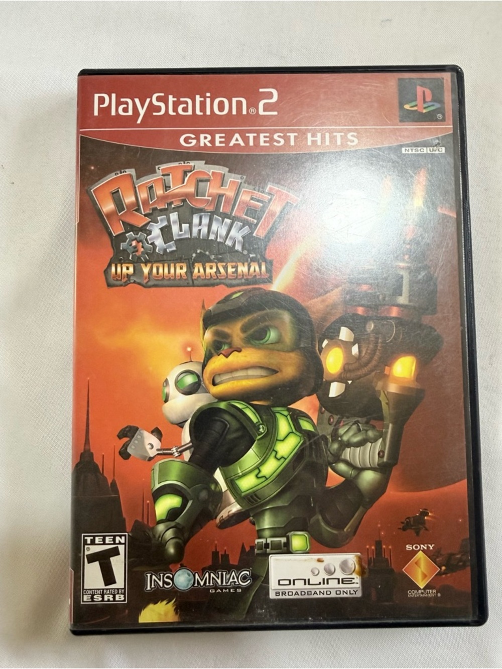 Sony PlayStation 2 Ratchet & Clank Up Your Arsenal - Red & Green Cover